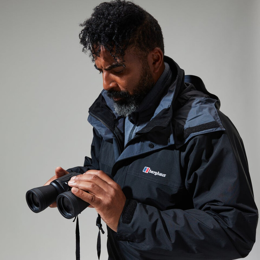 männer gesims gore-tex interaktives jacke - schwarz berghaus