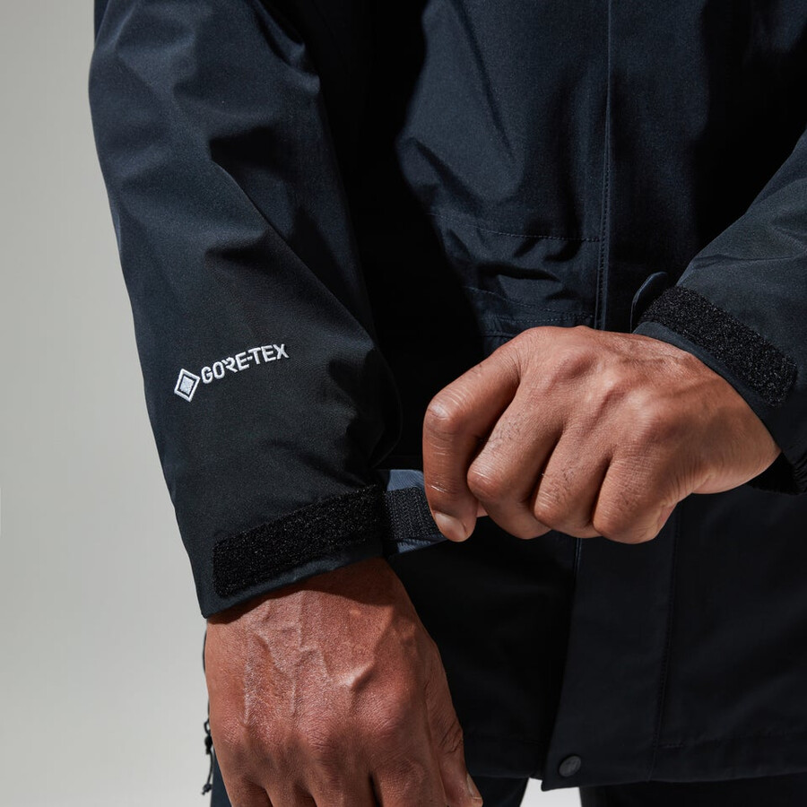 männer gesims gore-tex interaktives jacke - schwarz berghaus