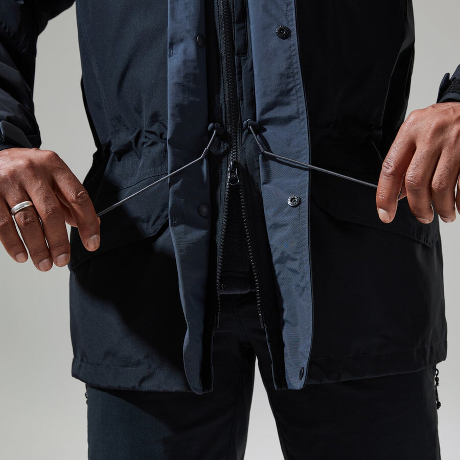 männer gesims gore-tex interaktives jacke - schwarz berghaus