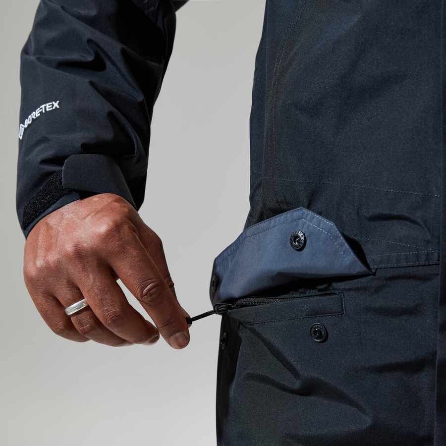 männer gesims gore-tex interaktives jacke - schwarz berghaus