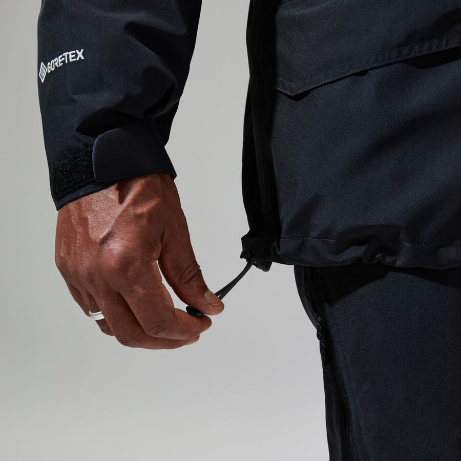 männer gesims gore-tex interaktives jacke - schwarz berghaus