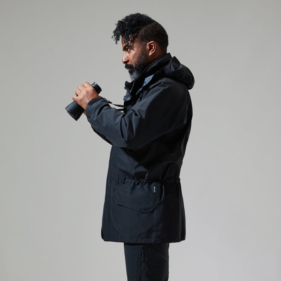männer gesims gore-tex interaktives jacke - schwarz berghaus