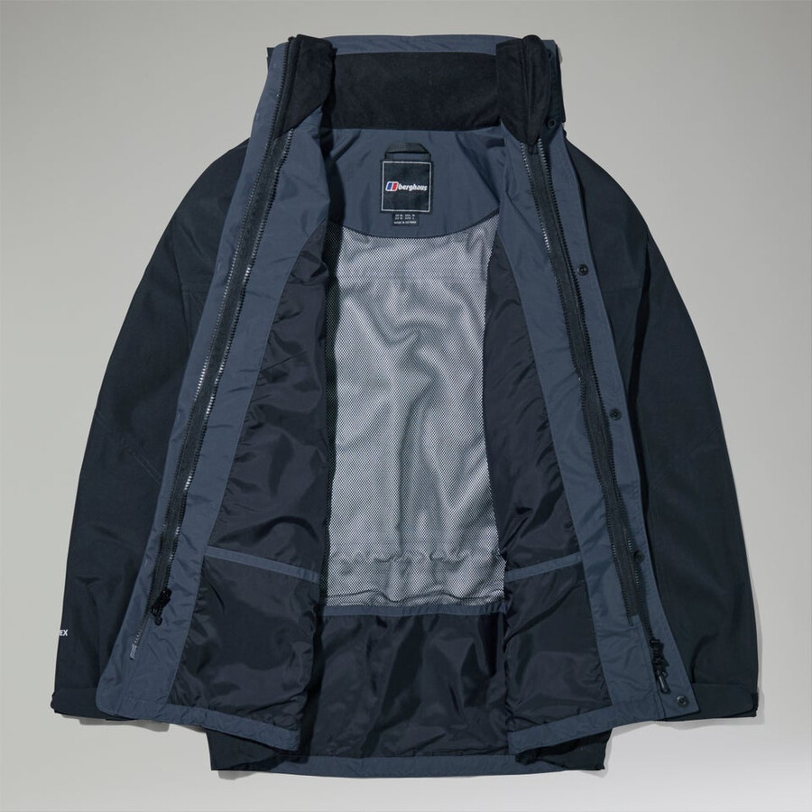 männer gesims gore-tex interaktives jacke - schwarz berghaus
