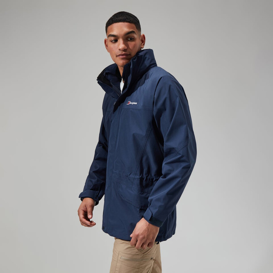 männer gesims gore-tex interaktives jacke - dark blue berghaus