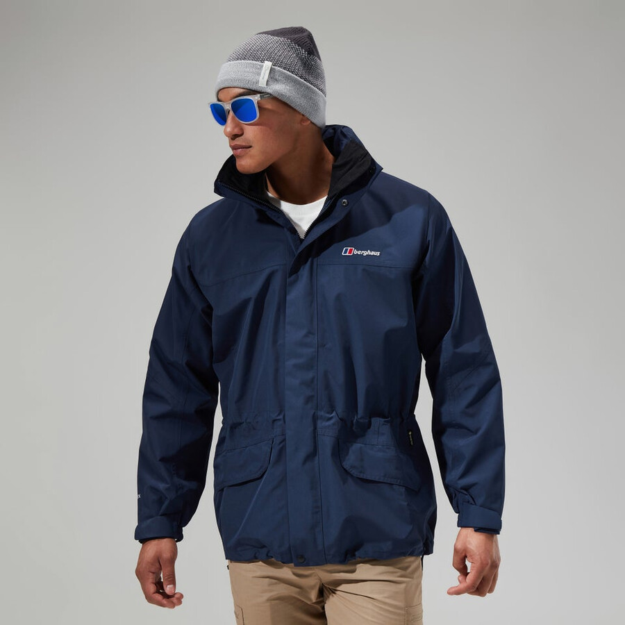 männer gesims gore-tex interaktives jacke - dark blue berghaus