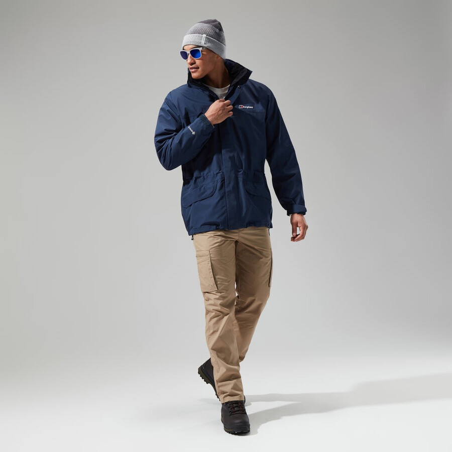 männer gesims gore-tex interaktives jacke - dark blue berghaus