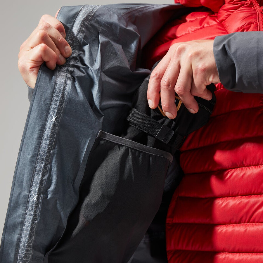men s mtn guide gore-tex-pro-jacke - grauschwarz berghaus