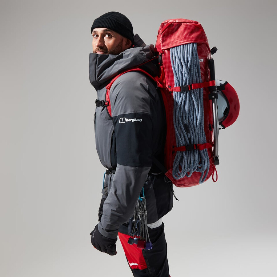 men s mtn guide gore-tex-pro-jacke - grauschwarz berghaus