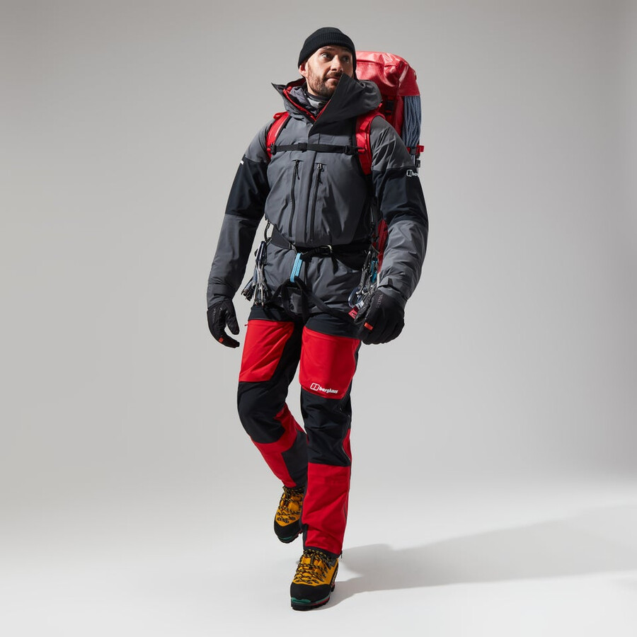 men s mtn guide gore-tex-pro-jacke - grauschwarz berghaus