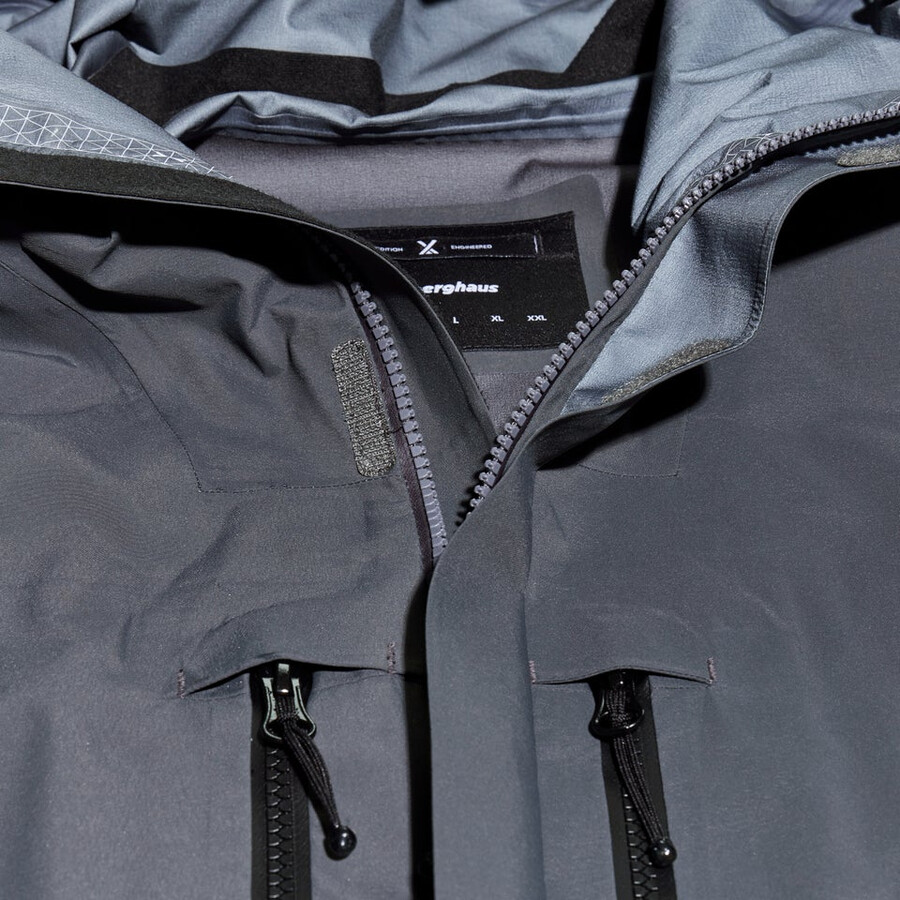 men s mtn guide gore-tex-pro-jacke - grauschwarz berghaus