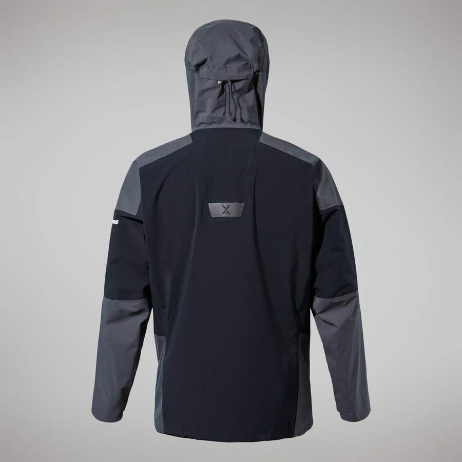 men s mtn guide gore-tex-pro-jacke - grauschwarz berghaus