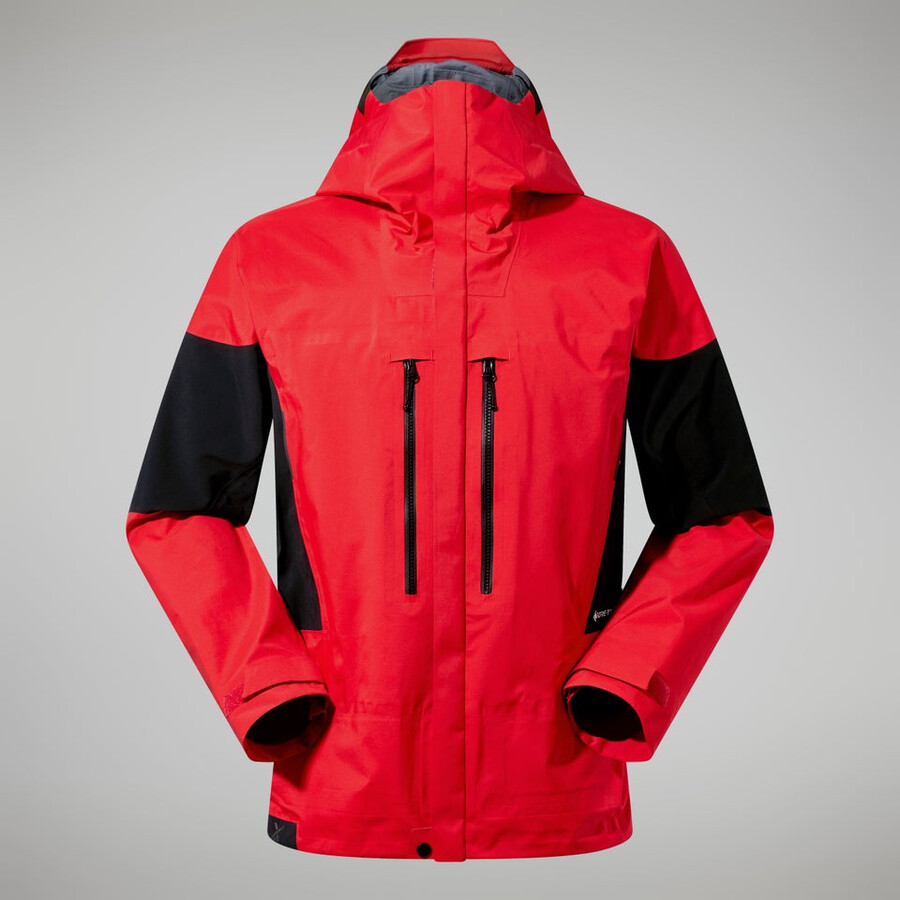 men s mtn guide gore-tex pro jacket - redblack die berghaus