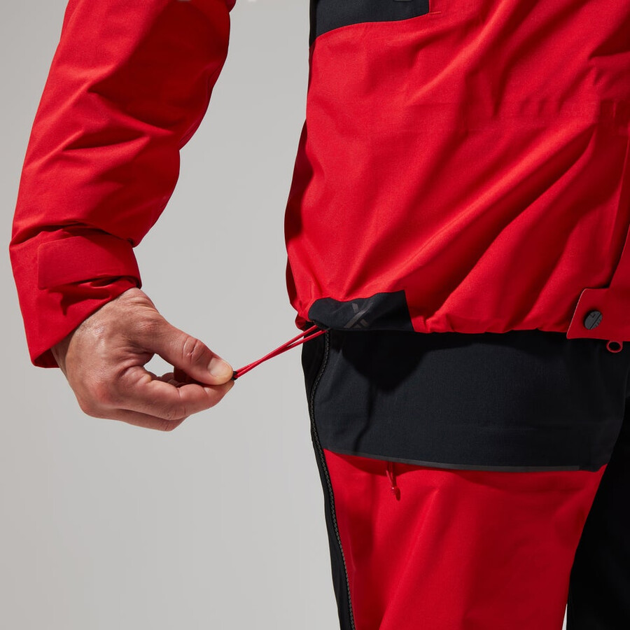 men s mtn guide gore-tex pro jacket - redblack die berghaus