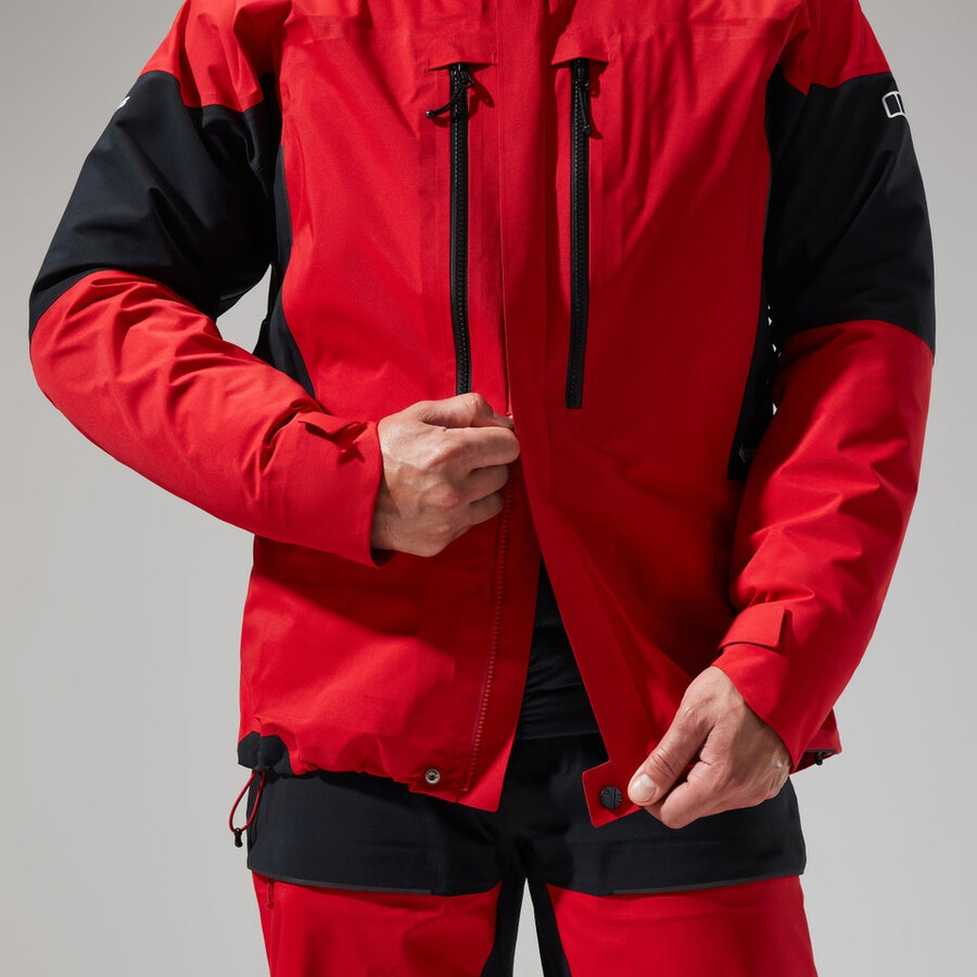 men s mtn guide gore-tex pro jacket - redblack die berghaus