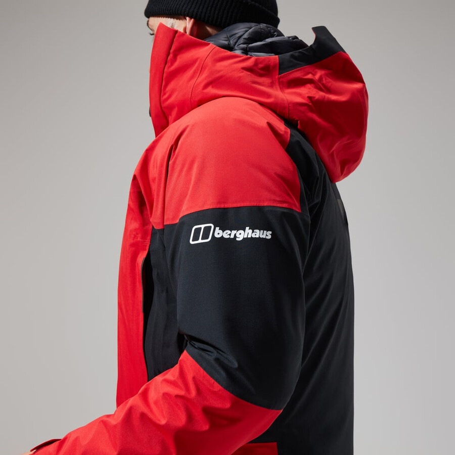 men s mtn guide gore-tex pro jacket - redblack die berghaus