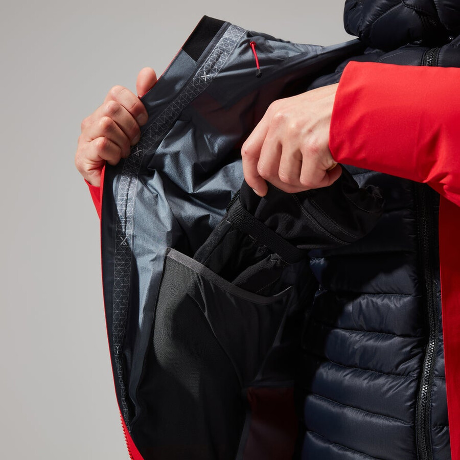 men s mtn guide gore-tex pro jacket - redblack die berghaus