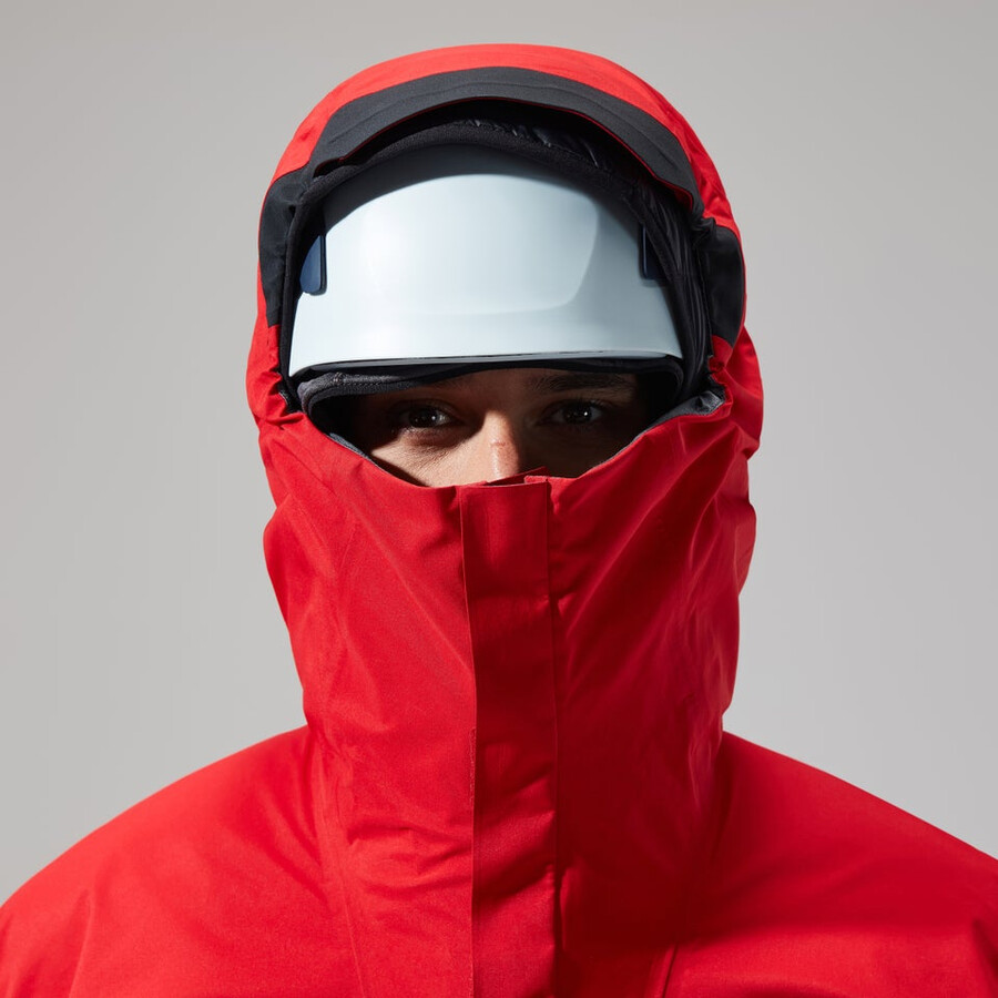 men s mtn guide gore-tex pro jacket - redblack die berghaus