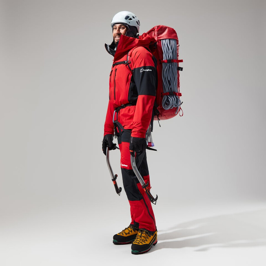 men s mtn guide gore-tex pro jacket - redblack die berghaus