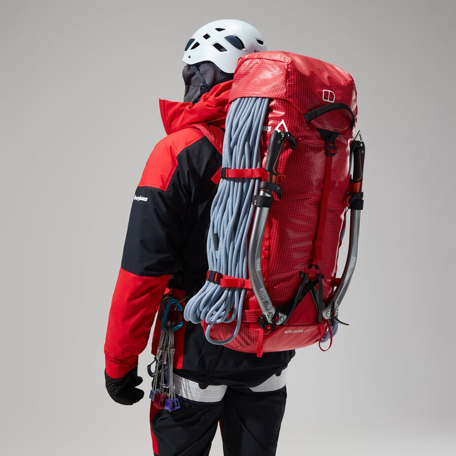 men s mtn guide gore-tex pro jacket - redblack die berghaus