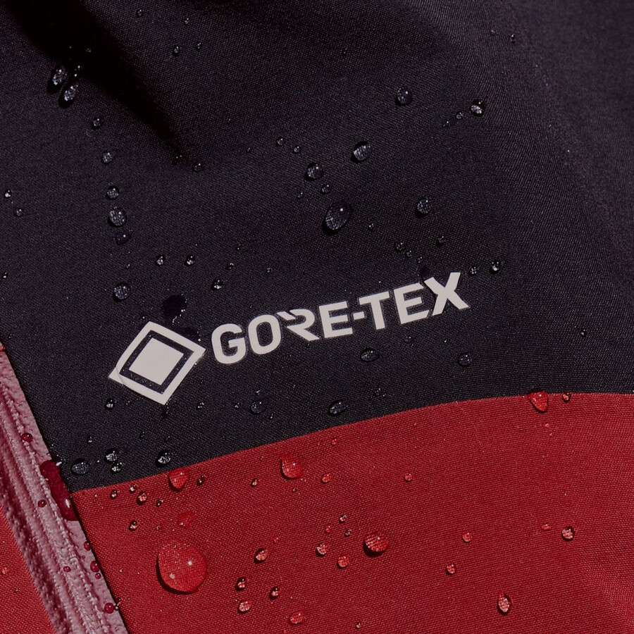 men s mtn arete abstieg gore-tex jacke - dark rotschwarz berghaus