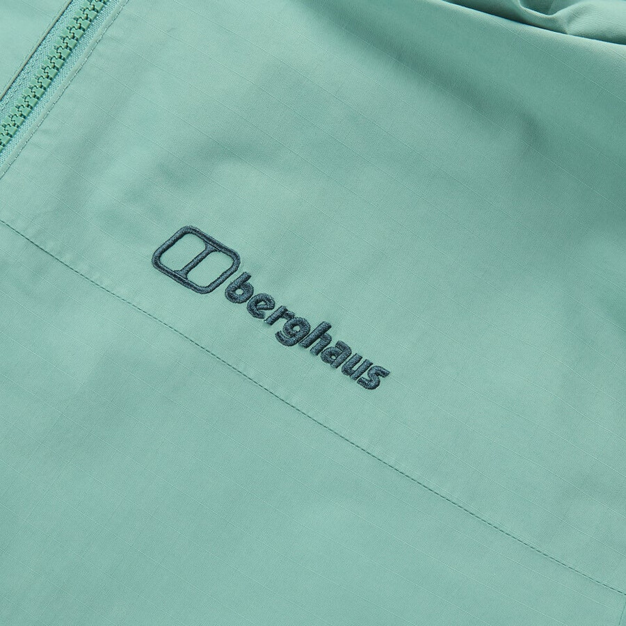 männer woodwalk wasserdichte jacke - grün berghaus