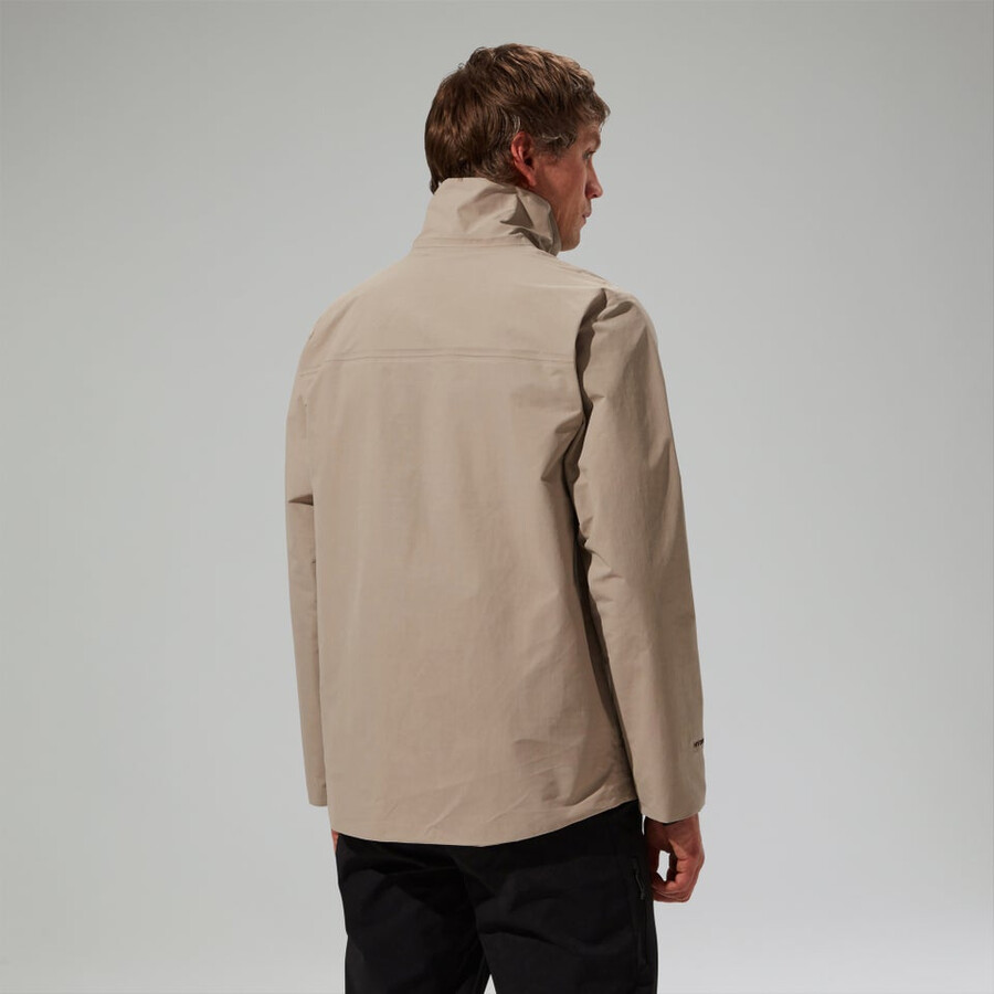 männer woodwalk wasserdichte jacke - grau berghaus