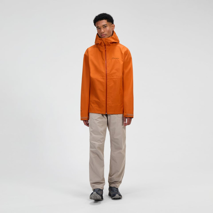 männer bramblfell interactive gore-tex wasserdichte jacke - orange berghaus