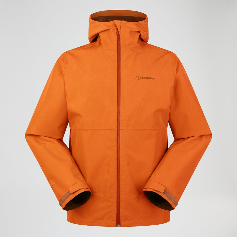 männer bramblfell interactive gore-tex wasserdichte jacke - orange berghaus