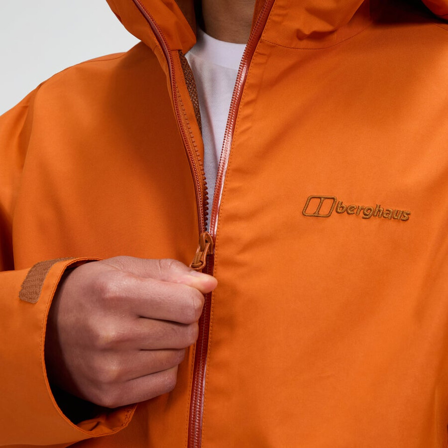 männer bramblfell interactive gore-tex wasserdichte jacke - orange berghaus
