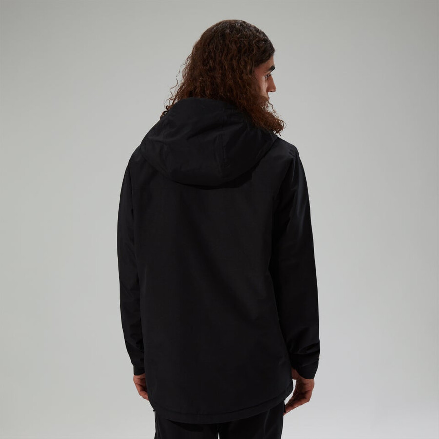 men s deluge pro 3.0 isolierte wasserdichte jacke - schwarz berghaus