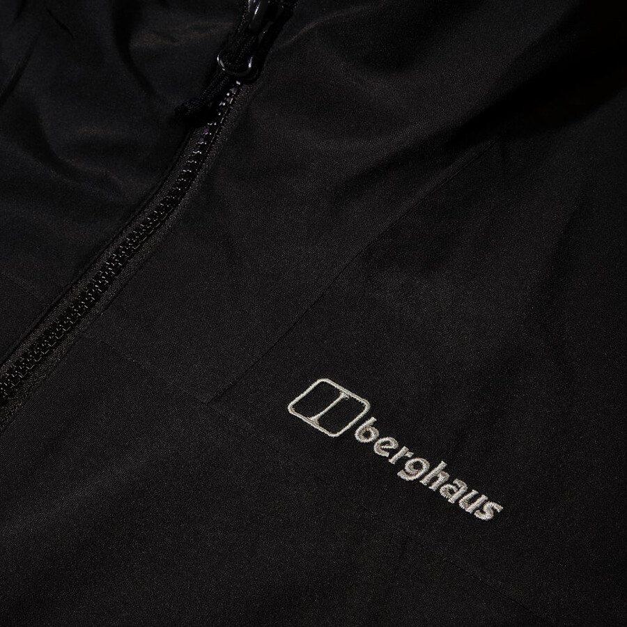 men s deluge pro 3.0 isolierte wasserdichte jacke - schwarz berghaus