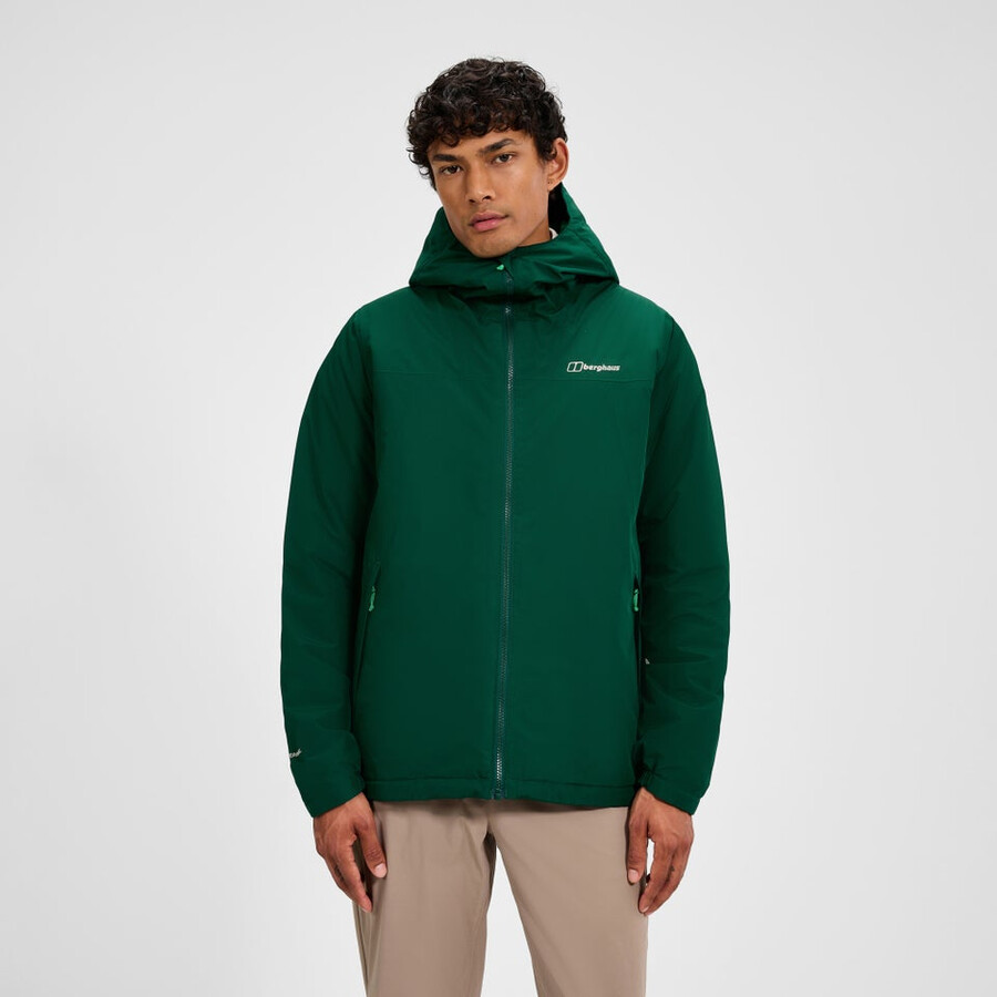 men s deluge pro 3.0 isolierte jacke - grün berghaus