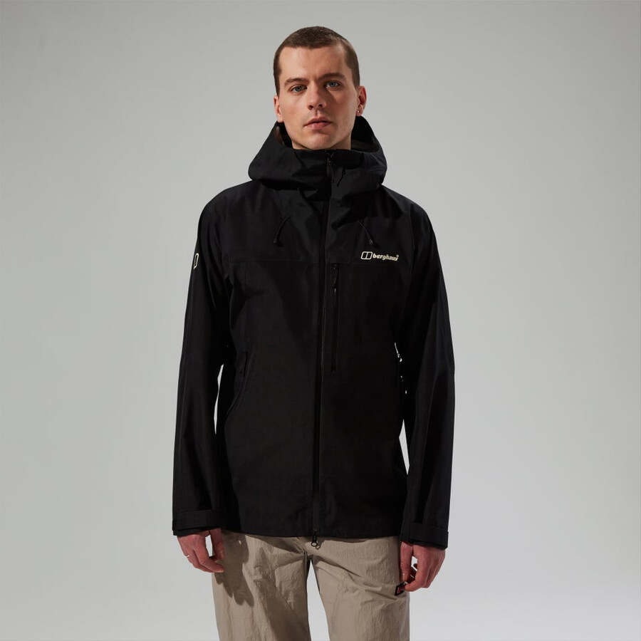 männer s ridge-seeker gore-tex wasserdichte jacke - schwarz berghaus