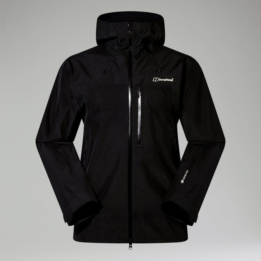 männer s ridge-seeker gore-tex wasserdichte jacke - schwarz berghaus