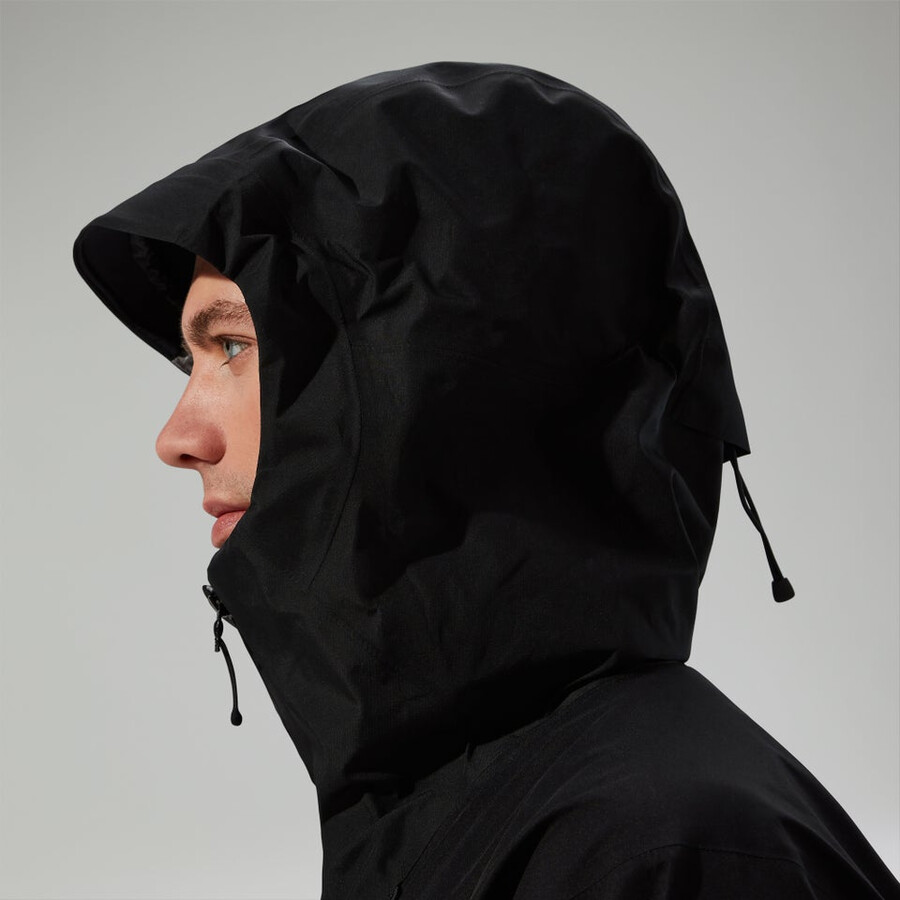 männer s ridge-seeker gore-tex wasserdichte jacke - schwarz berghaus