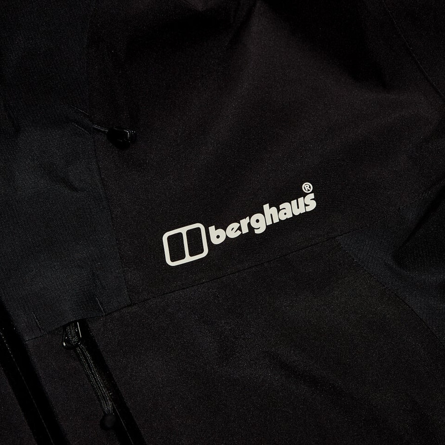 männer s ridge-seeker gore-tex wasserdichte jacke - schwarz berghaus