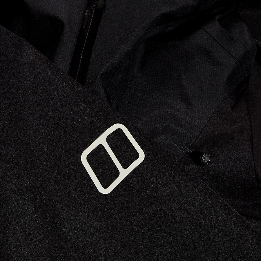 männer s ridge-seeker gore-tex wasserdichte jacke - schwarz berghaus