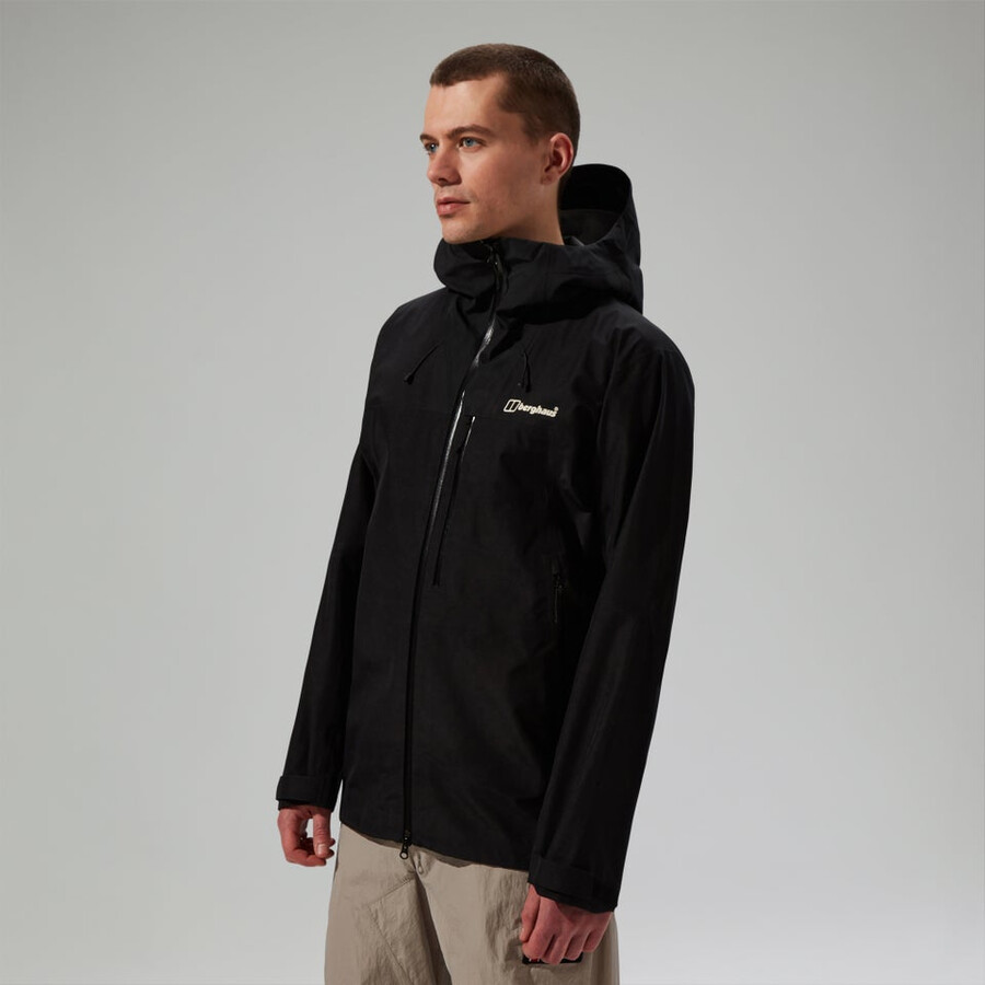 männer s ridge-seeker gore-tex wasserdichte jacke - schwarz berghaus