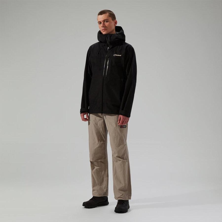 männer s ridge-seeker gore-tex wasserdichte jacke - schwarz berghaus