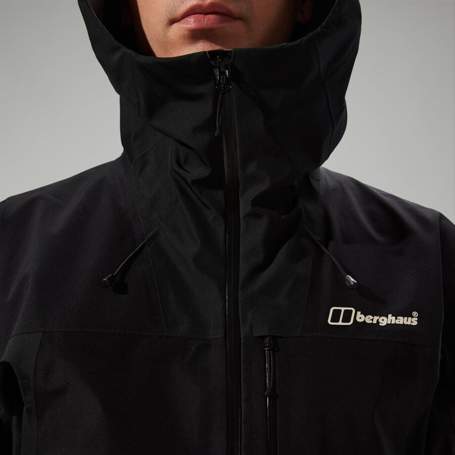 männer s ridge-seeker gore-tex wasserdichte jacke - schwarz berghaus