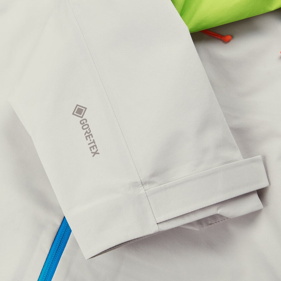männer s ridge-seeker gore-tex wasserdichte jacke - graugelb berghaus