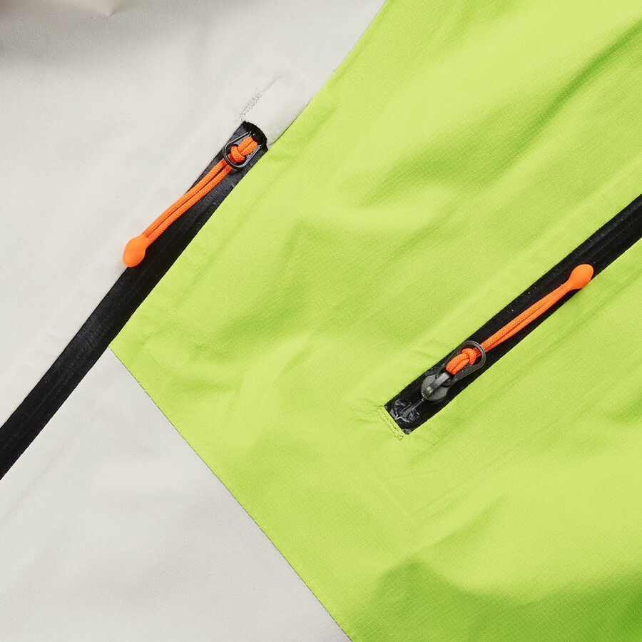 männer s ridge-seeker gore-tex wasserdichte jacke - graugelb berghaus