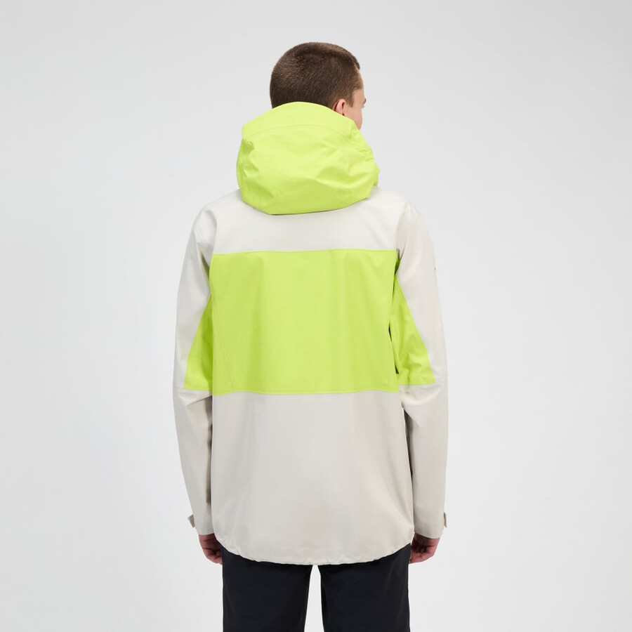 männer s ridge-seeker gore-tex wasserdichte jacke - graugelb berghaus
