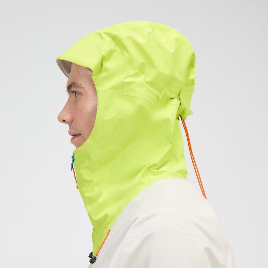 männer s ridge-seeker gore-tex wasserdichte jacke - graugelb berghaus