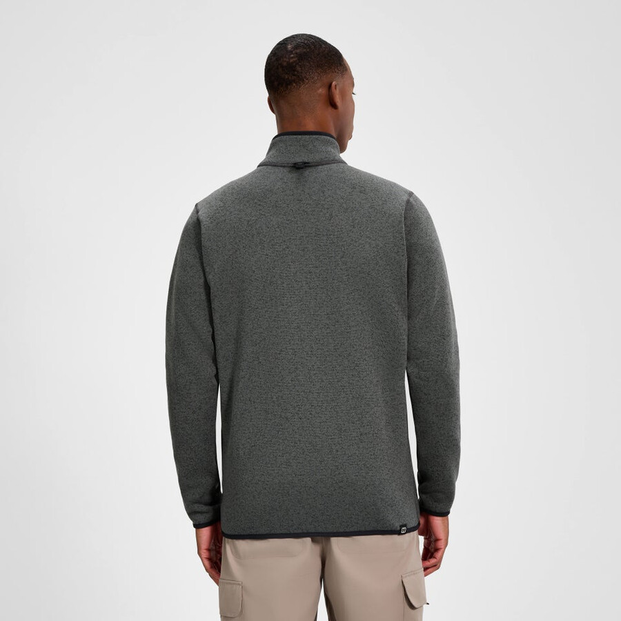 männer asterby interaktive jacke - schwarzgrau berghaus