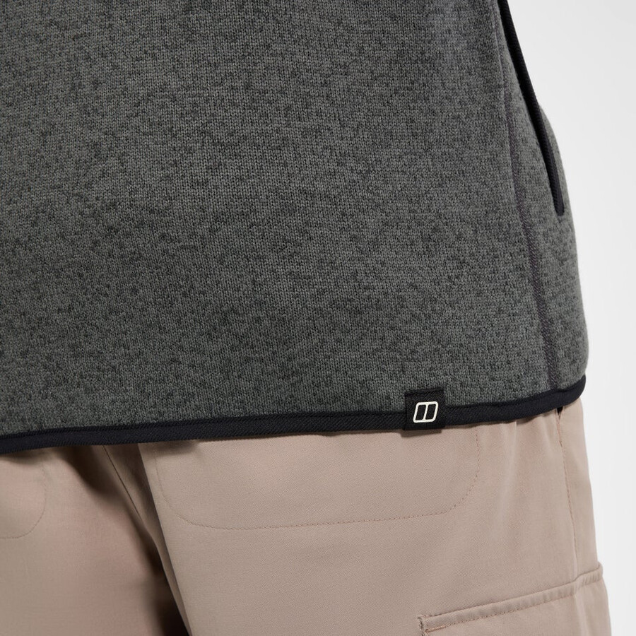 männer asterby interaktive jacke - schwarzgrau berghaus