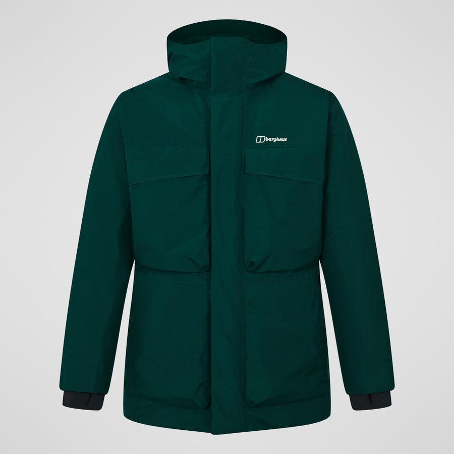 männer fernly gore-tex-down-parka - grün berghaus