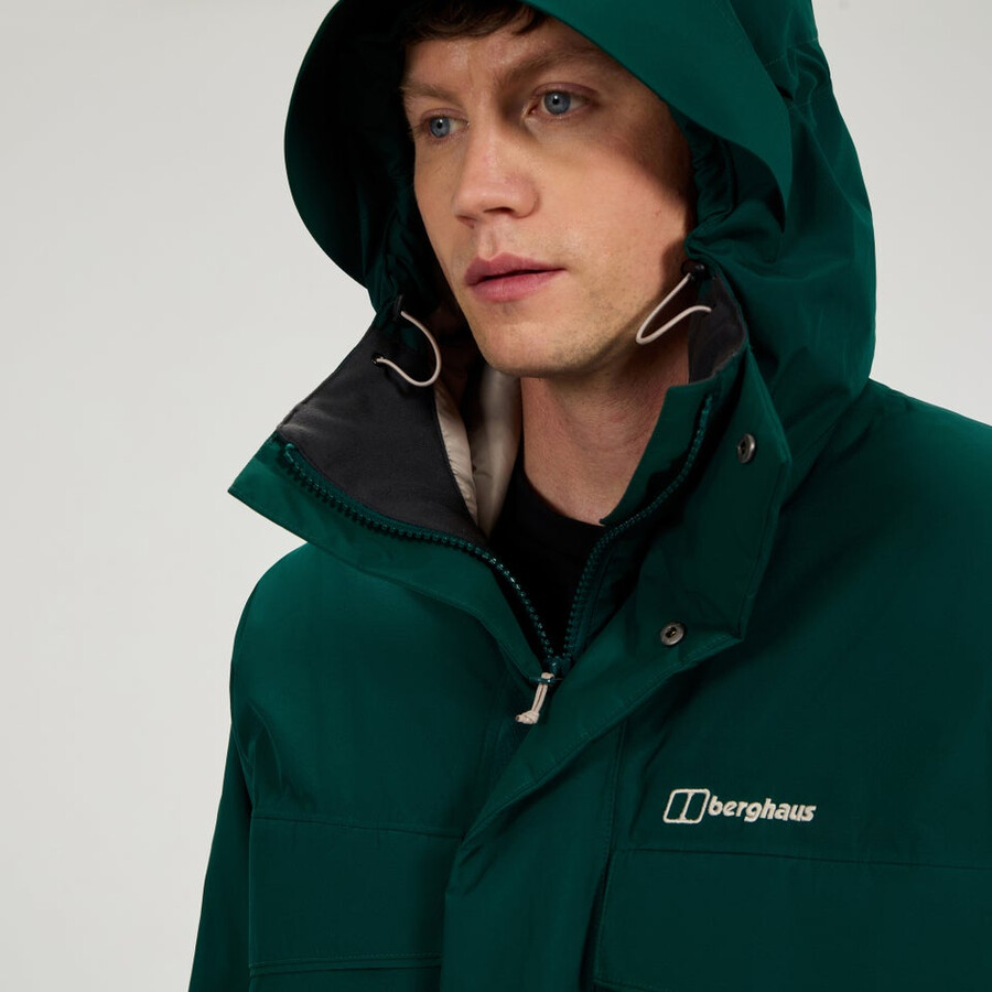 männer fernly gore-tex-down-parka - grün berghaus