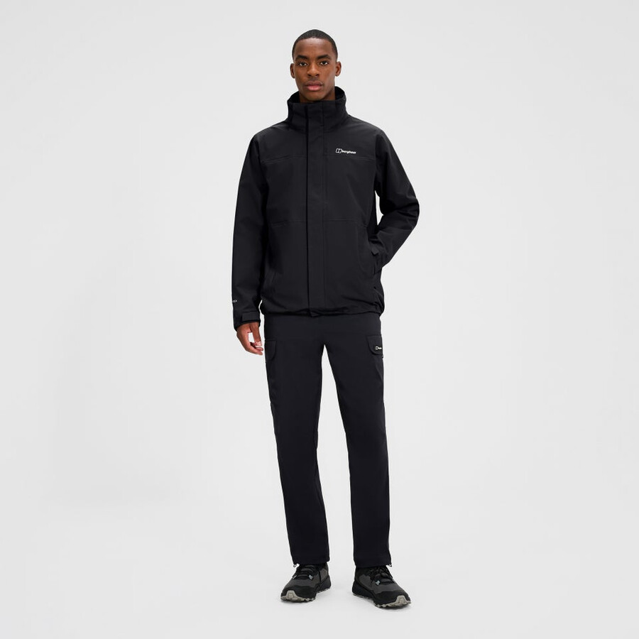 männer bergsteiger 2.0 interaktive jacke - schwarz berghaus