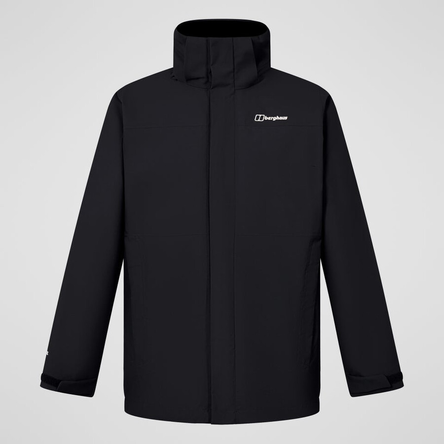 männer bergsteiger 2.0 interaktive jacke - schwarz berghaus